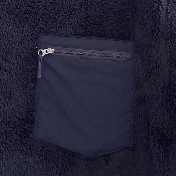 Uniqlo x Engineered Garments Fleece Sweater Navy High Pile Pullover Gorpcore M - Picture 9 of 16